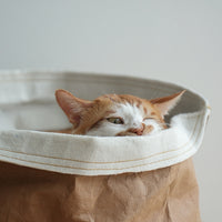HKM-1875005 Washable Kraft Paper Round Pet Nest with Adjustable Height 40cm Diameter, Suitable for Large Pets