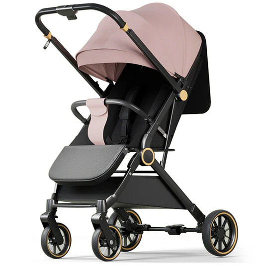 HKM-187539 Compact Lightweight Umbrella Stroller with Adjustable Canopy, Footrest and Backrest, Two-Way Folding Design