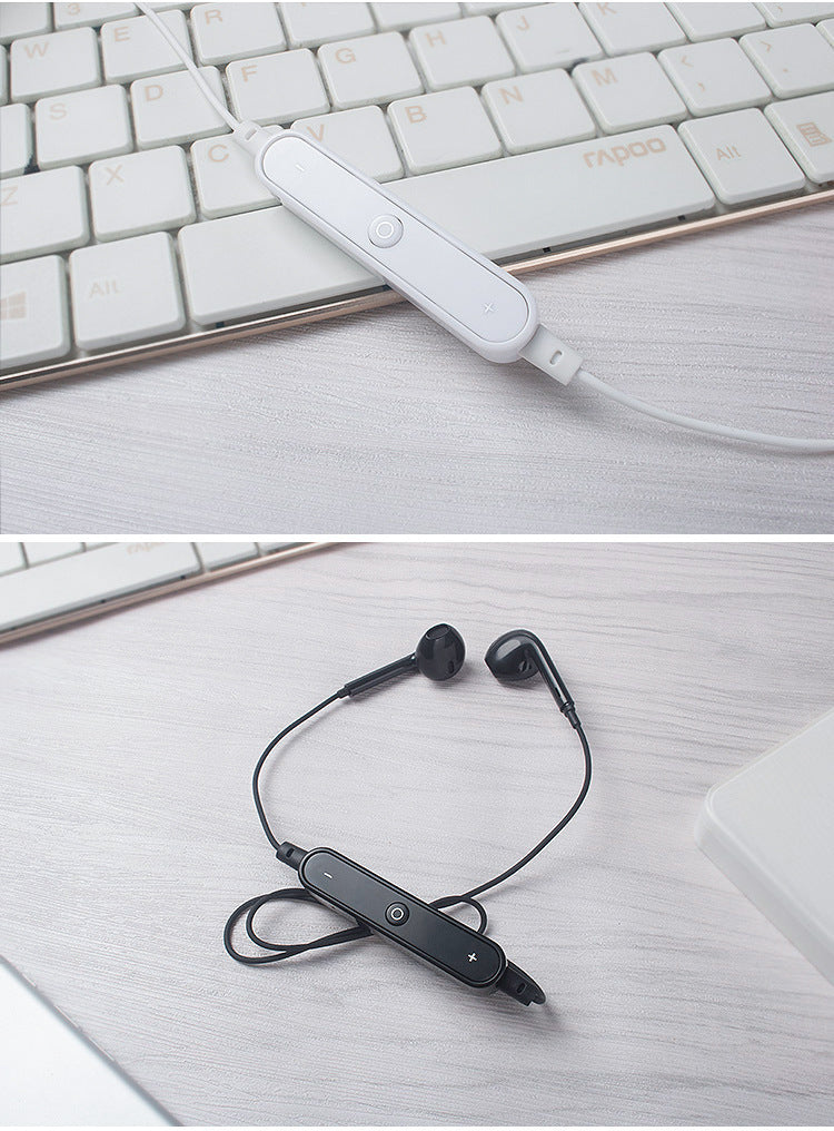 HKM-187539 Wireless Bluetooth Neckband Headset with Call and Music Support, Stereo Sound, 10m Range