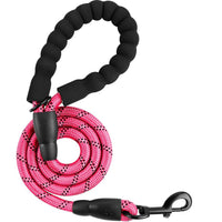 HKM-1876029 Heavy Duty 5 FT Dog Leash for Large Dogs with Padded Handle and Reflective Safety Features