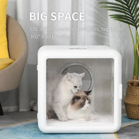 HKM-187603 Large 65L Automatic Pet Bathing and Drying Box with Intelligent Control, Eco-Friendly ABS Material, 4-Speed Fan