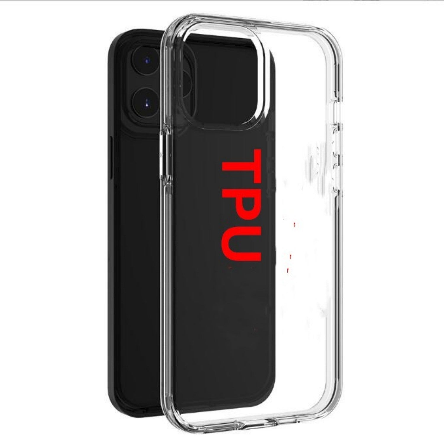 HKM-187603 Voice-Controlled Flashing Light Phone Case for iPhone Models – Tempered Glass Back Cover with Customizable Patterns