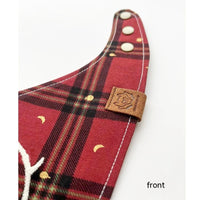HKM-1876157 Christmas Deer Scarf for Pets - Triangular Towel in Red or Green Nose, Sizes XS to L for Cats and Dogs