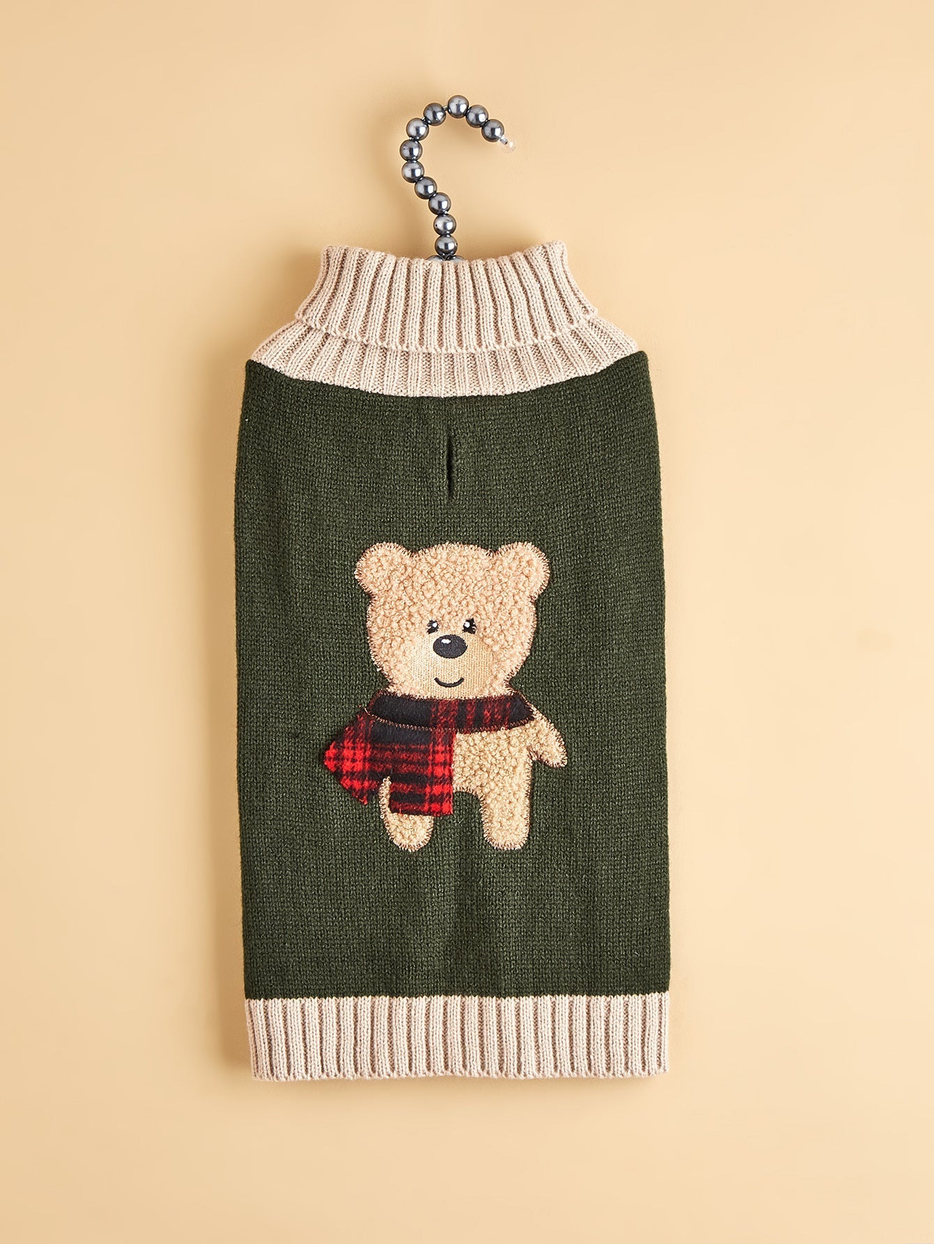 HKM-1876541 Autumn and Winter Army Green Cartoon Dog Sweater for All Sizes