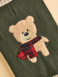 HKM-1876541 Autumn and Winter Army Green Cartoon Dog Sweater for All Sizes