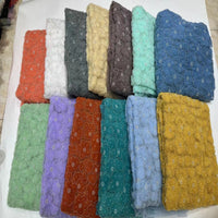 HKM-187667 Three-Dimensional Flower Lace Fabric Foam Tube Mesh - 5 Yards in Multiple Colors