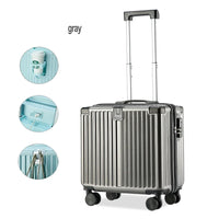 HKM-187731 Stylish Rolling Luggage with USB Charger and Cup Holder - Ideal Travel Companion for Girls