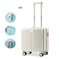 HKM-187731 Stylish Rolling Luggage with USB Charger and Cup Holder - Ideal Travel Companion for Girls