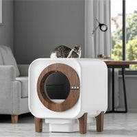 HKM-187795 Automatic Self-Cleaning Eco-Friendly Cat Litter Box with 70L Capacity and Air Purification System