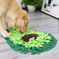 HKM-187795 Interactive Dog Sniffing Mat for Mental Stimulation and Training, Soft Fleece Feeding and Puzzle Toy, Non-Slip Design, 69 x 53 cm