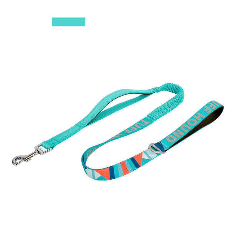 HKM-1878333 Adjustable Nylon Stretchable Dog Leash 120-150 cm with Towing Rope