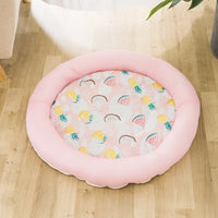 HKM-1878589 Breathable Summer Cool Nest Dog Kennel - Airable Teddy Pet House in Green, Pink, Gray, Sizes S, M, L