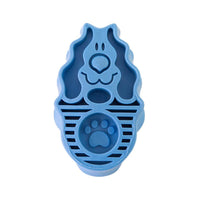HKM-187859 Blue Dog Grooming and Shampooing Brush - Hair Removal and Massage Tool for Healthy Coat