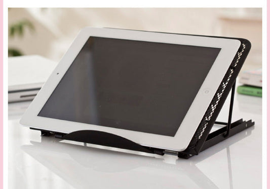 HKM-188051 Adjustable Laptop and Tablet Stand - Cold-Rolled Steel with Multi-Angle Viewing for iPads and Devices