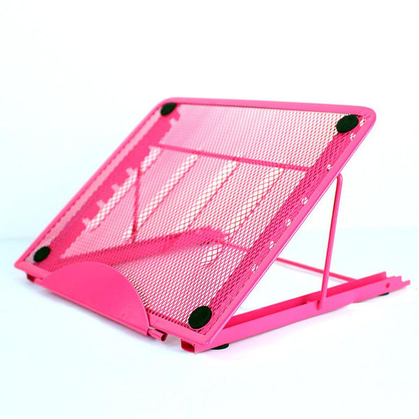 HKM-188051 Adjustable Laptop and Tablet Stand - Cold-Rolled Steel with Multi-Angle Viewing for iPads and Devices