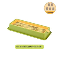 HKM-1881789 Hydroponic Cat Grass Grow Kit - Large & Small Options with Seeds Included