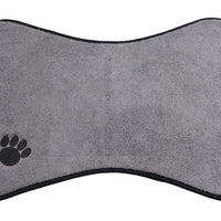 HKM-188179 Non-Slip Microfiber Pet Food Bowl Mat – Washable & Removable Design for Cats and Dogs