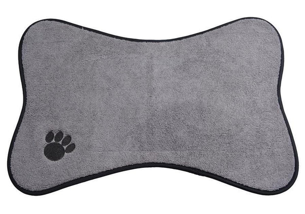 HKM-188179 Non-Slip Microfiber Pet Food Bowl Mat – Washable & Removable Design for Cats and Dogs