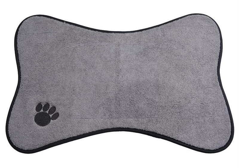 HKM-188179 Non-Slip Microfiber Pet Food Bowl Mat – Washable & Removable Design for Cats and Dogs