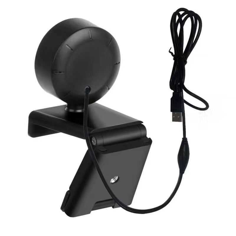 HKM-188179 USB Camera with LED Supplementary Light for Online Classes and Live Webcasts, 1920x1080 Resolution, Built-in Microphone, 30FPS