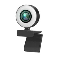 HKM-188179 USB Camera with LED Supplementary Light for Online Classes and Live Webcasts, 1920x1080 Resolution, Built-in Microphone, 30FPS