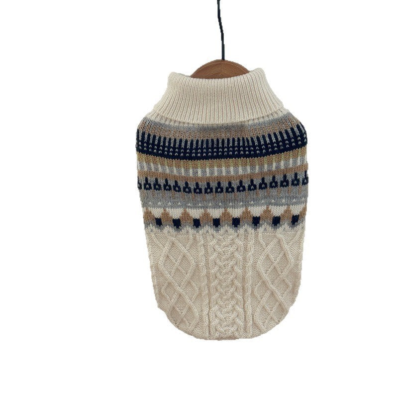 HKM-1882301 Cozy Island Blue Sweater for Dogs and Cats in Soft Polyester Material