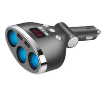 HKM-188371 Dual USB Car Charger with Three Charging Heads for Smartphones and Small Appliances