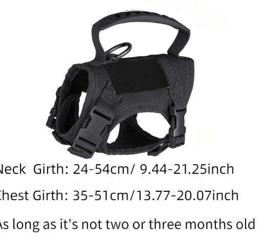 HKM-1884093 Tactical Cat Harness Vest with Leash - Adjustable, Durable Polyester in Multiple Colors