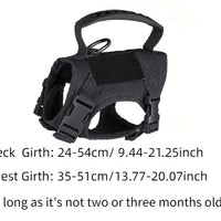 HKM-1884093 Tactical Cat Harness Vest with Leash - Adjustable, Durable Polyester in Multiple Colors
