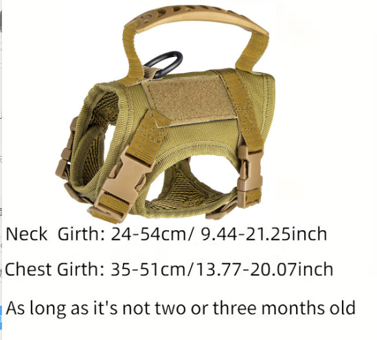 HKM-1884093 Tactical Cat Harness Vest with Leash - Adjustable, Durable Polyester in Multiple Colors