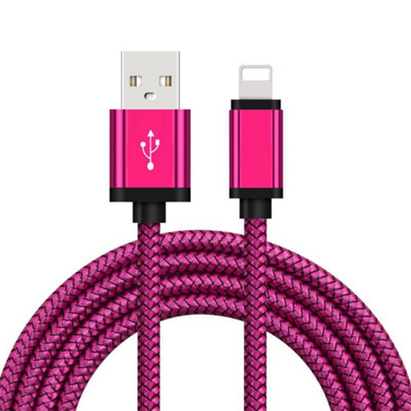 HKM-188563 Dragon Pattern 2A Data Cable for iPhone - Available in 1M, 2M, and 3M Lengths, Aluminum & Nylon Construction