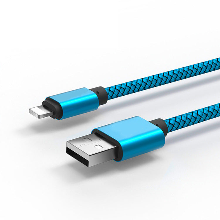 HKM-188563 Dragon Pattern 2A Data Cable for iPhone - Available in 1M, 2M, and 3M Lengths, Aluminum & Nylon Construction
