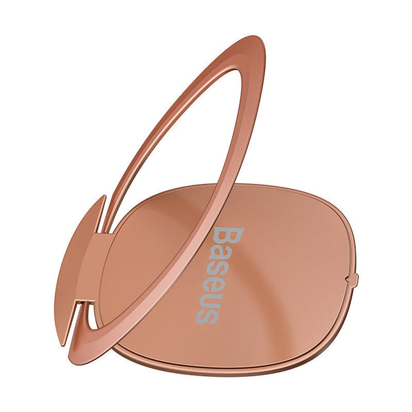 HKM-188563 Universal Rotating Phone Ring Stand - Anti-Fall Hidden Thin Bracket in Silver, Indigo, and Rose Gold