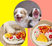 HKM-1886141 Intelligent Decompression Smell Training Pad for Pets - 50cm Pizza Design