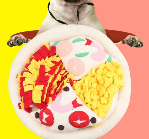 HKM-1886141 Intelligent Decompression Smell Training Pad for Pets - 50cm Pizza Design
