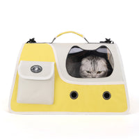 HKM-1886525 Spacious Crossbody Pet Backpack in Solid Colors - Medium Capacity Oxford Cloth