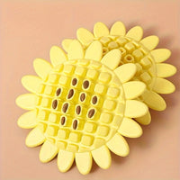 HKM-1887549 Durable Rubber Sunflower Dog Toy for Teething and Playtime in Puppies