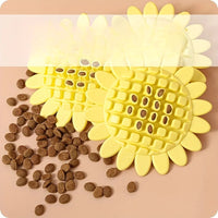 HKM-1887549 Durable Rubber Sunflower Dog Toy for Teething and Playtime in Puppies
