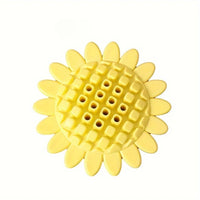HKM-1887549 Durable Rubber Sunflower Dog Toy for Teething and Playtime in Puppies