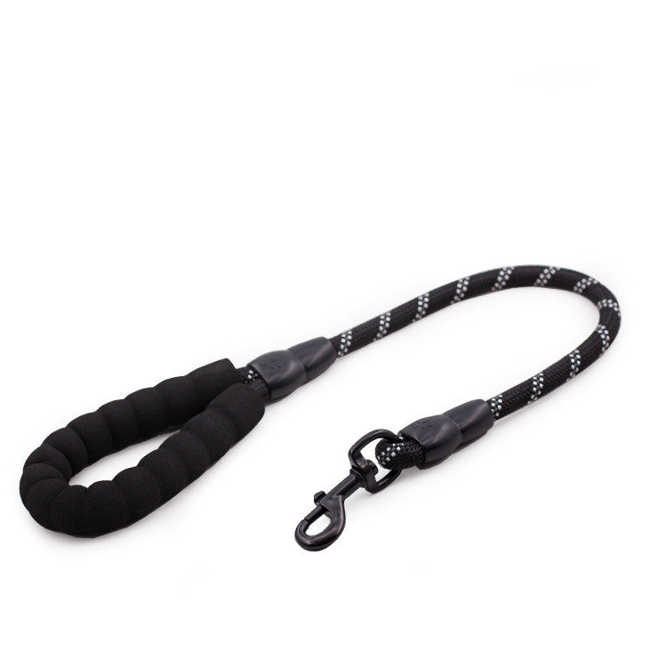 HKM-1889853 Reflective Nylon Dog Leash with Extension Chain for Large Dogs - Scalable Options Available