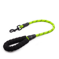 HKM-1889853 Reflective Nylon Dog Leash with Extension Chain for Large Dogs - Scalable Options Available