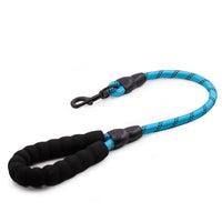 HKM-1889853 Reflective Nylon Dog Leash with Extension Chain for Large Dogs - Scalable Options Available