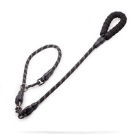 HKM-1889853 Reflective Nylon Dog Leash with Extension Chain for Large Dogs - Scalable Options Available