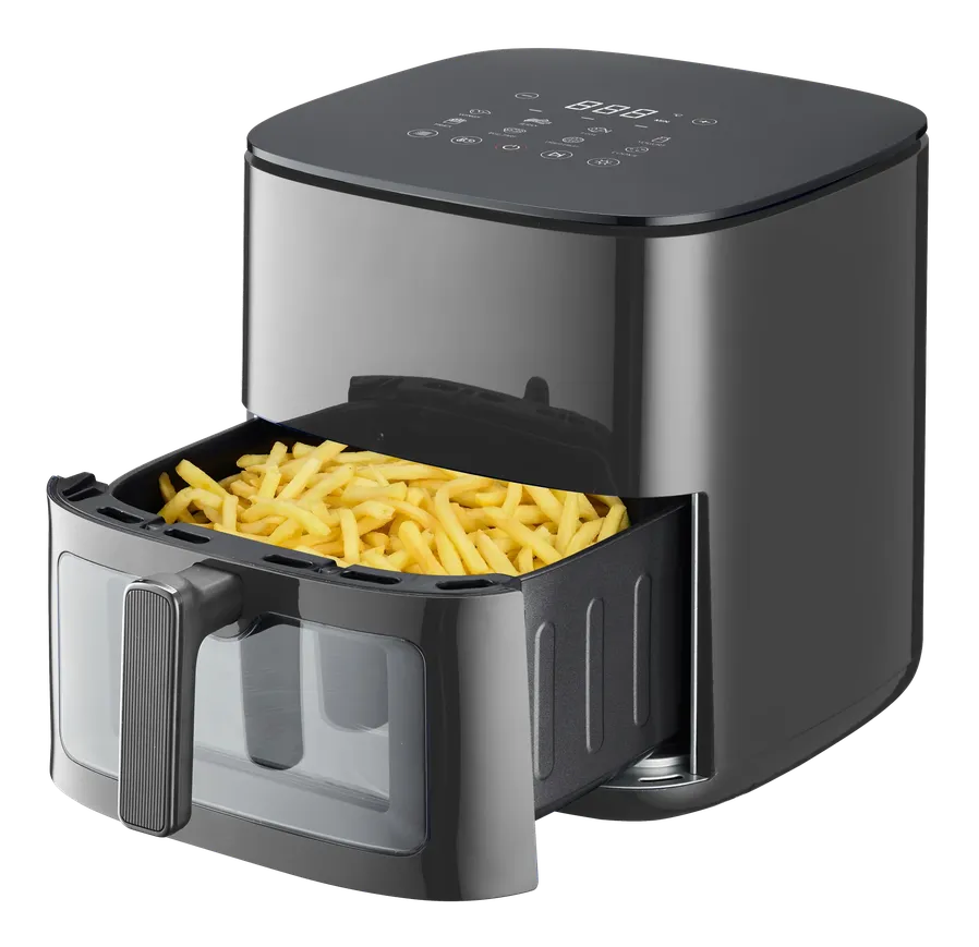 HKM-189075 Smart Digital Air Fryer with LED Display - Available in 3 Sizes (3L/5L/7L) and Transparent Window