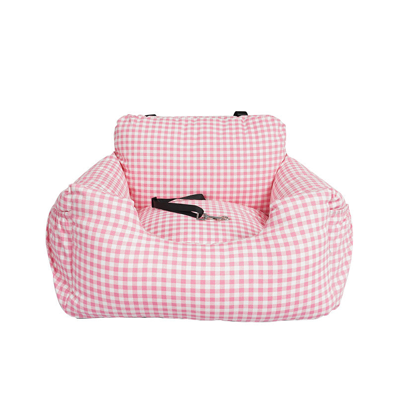 HKM-1892285 Pet Travel Car Seat with Safety Collar and Washable Cover