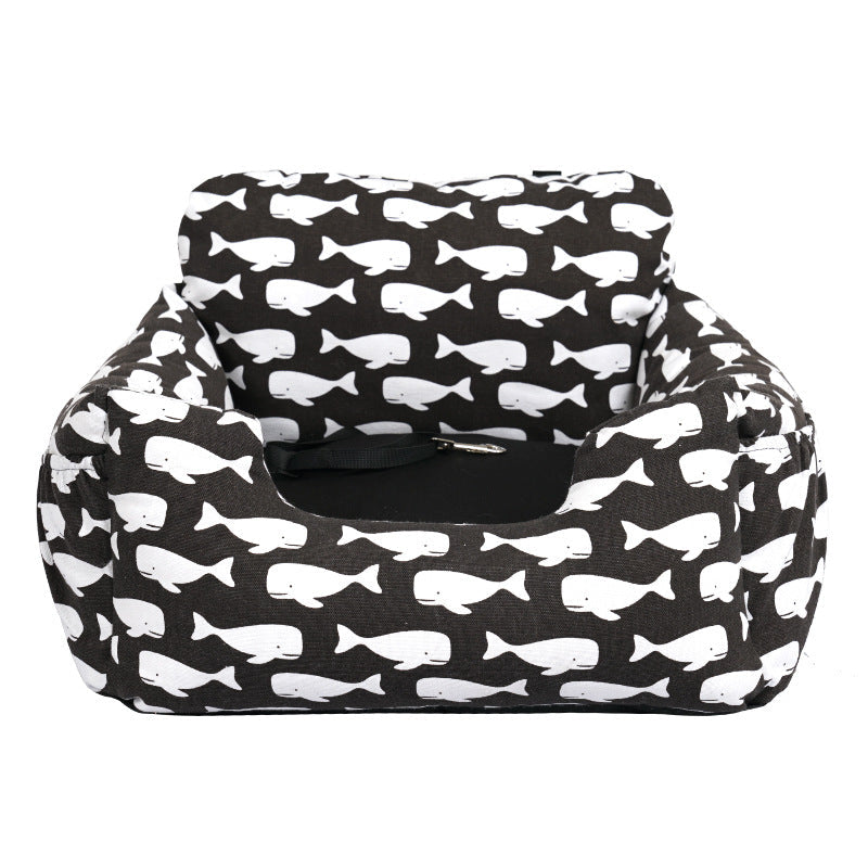 HKM-1892285 Pet Travel Car Seat with Safety Collar and Washable Cover