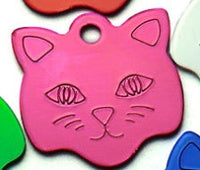 HKM-1892669 Personalized Cat & Dog Aluminum Pet Tag - Durable, Lightweight, 23mm Size