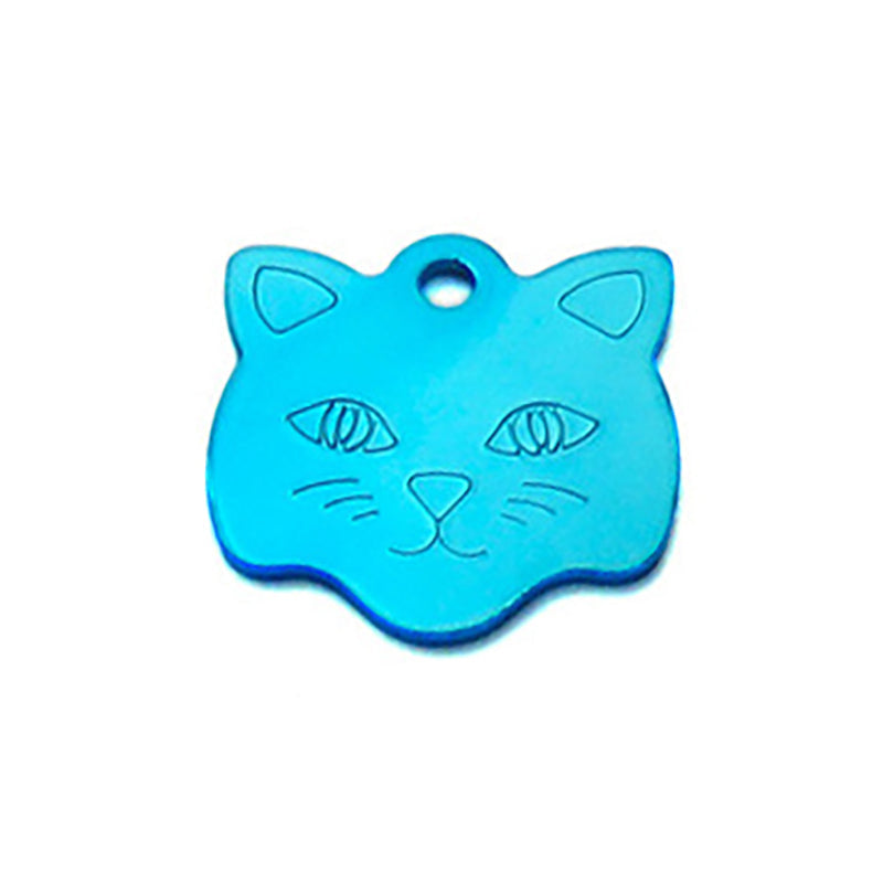 HKM-1892669 Personalized Cat & Dog Aluminum Pet Tag - Durable, Lightweight, 23mm Size