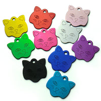 HKM-1892669 Personalized Cat & Dog Aluminum Pet Tag - Durable, Lightweight, 23mm Size