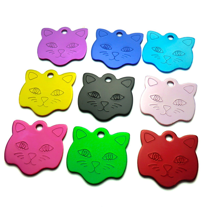 HKM-1892669 Personalized Cat & Dog Aluminum Pet Tag - Durable, Lightweight, 23mm Size